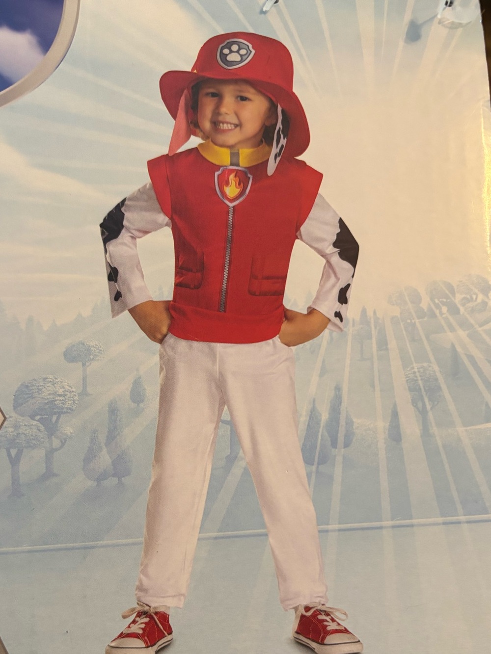 New in box paw patrol Marshall costume size 6/7